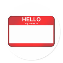 Hello My Name Is... Sticker