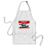 Hello My Name Is World's Best Boyfriend aprons