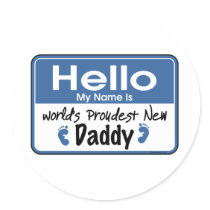 Hello New Daddy  Sticker