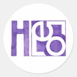 Hello purple Sticker
