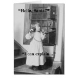 Hello, Santa? - Greeting Card