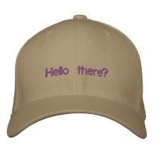 Hello there? embroidered hat