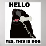 HELLO YES THIS IS DOG telephone phone Print