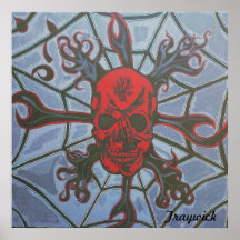 Hell's Angel -skull poster by Traywick