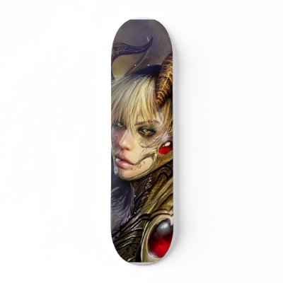 Hells Beautiful Angel! Skateboard by nightmare7darkangel