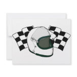 Helmet & Flags invitations