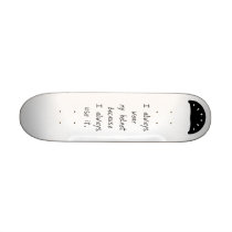 Helmet Safety Message Skateboard