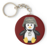 Helmeted Penguin Keychains