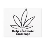 Help eradicate road rage postcard