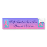 Help find a cure for breast cancer bumper sticker