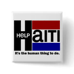 Help Haiti CHARITY DESIGN buttons