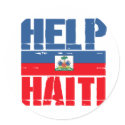 HELP HAITI FLAG stickers