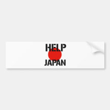 Help Japan - Bumper Sticker
