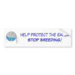 Help protect the Earth sticker Bumper Stickers