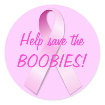 Help save the BOOBIES! Sticker