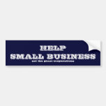 Help small business bumper sticker