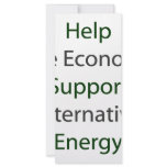 Help The Economy Support Alternative Energy rack cards