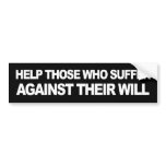 Help Those Who Summer Against Their Will Bumper Sticker