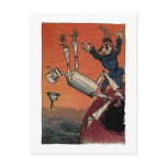 Help!  Tinman Falling Postcard
