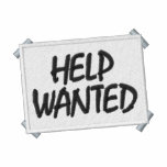HELP WANTED embroidered shirts