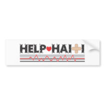HelpHaitiBanner2.ai Bumper Sticker