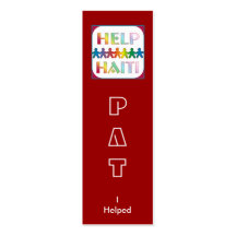 Helping Hands For Haiti Book Mark Business Cards