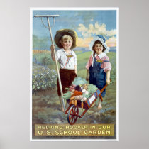 Helping Hoover in our U.S. School Garden Print