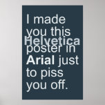 Helvetica Arial posters
