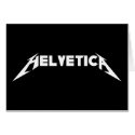 Helvetica cards