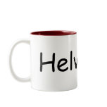 Helvetica Comic Sans mugs