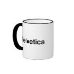 Helvetica mugs
