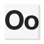 Helvetica Oo magnets