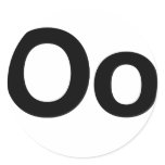 Helvetica Oo stickers