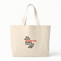 helvetica-quickbrownfox.ai tote bags