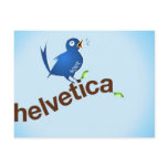 HelvTweetica postcards