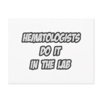 Hematologists Do It In The Lab