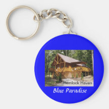 Hemlock Haven Blue Paradise Key Chains