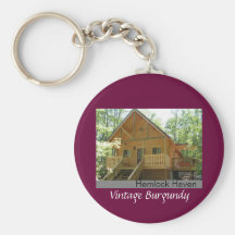 Hemlock Haven Vintage Burgundy Keychains