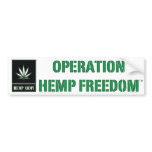Hemp Army - Operation Hemp Freedom Bumper Sticker bumper stickers