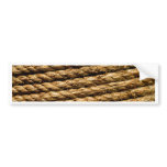 Hemp rope texture bumper stickers
