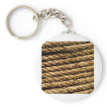 Hemp rope texture key chains