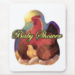 Hen And Chick Painting - Multi mousepads