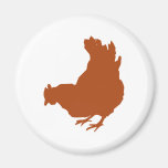 Hen [chicken, farmer, organic eggs] fridge magnets