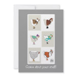 Hen dress-up party 'strut yr stuff' Invitation