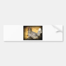 Hen Feathers Bumper Stickers