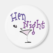 Hen Night Fridge Magnet
