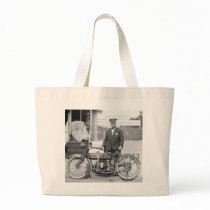 Henderson Police Motorcycle, 1922 Canvas Bag