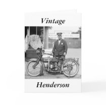 Henderson Police Motorcycle, 1922 Greeting Cards