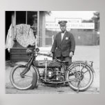 Henderson Police Motorcycle, 1922 Print