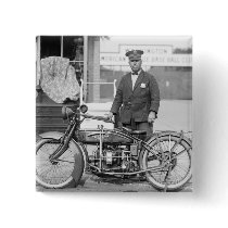 Henderson Police torcycle, 1922 Button